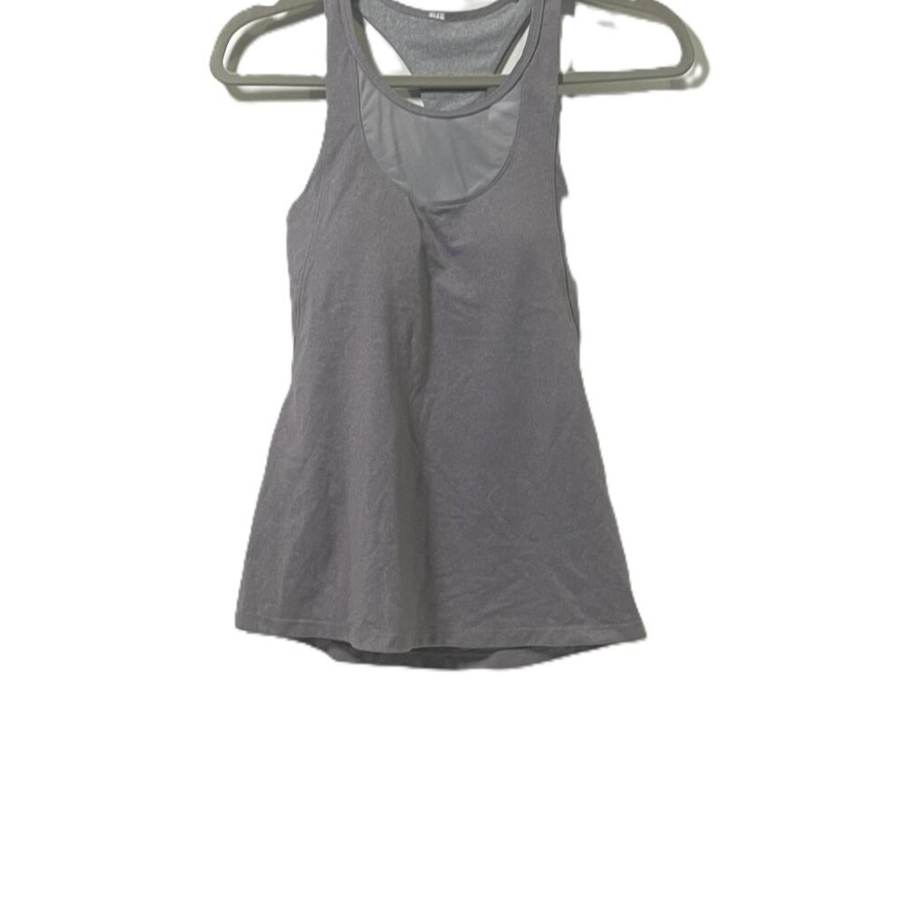 Women's Gray Solid Lightweight Racerback Tank Siz… - image 4